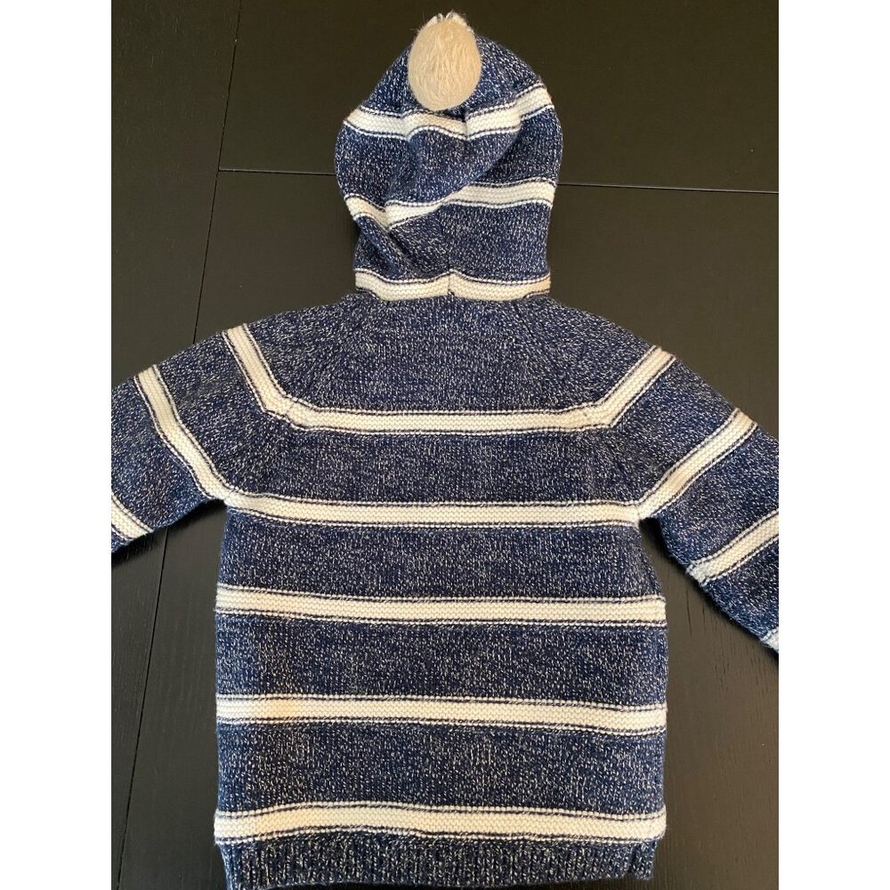 Mayoral Baby Cozy Fleece-Lined Hooded Knit Duffle Sweater 12mth Toggle - Picture 7 of 10